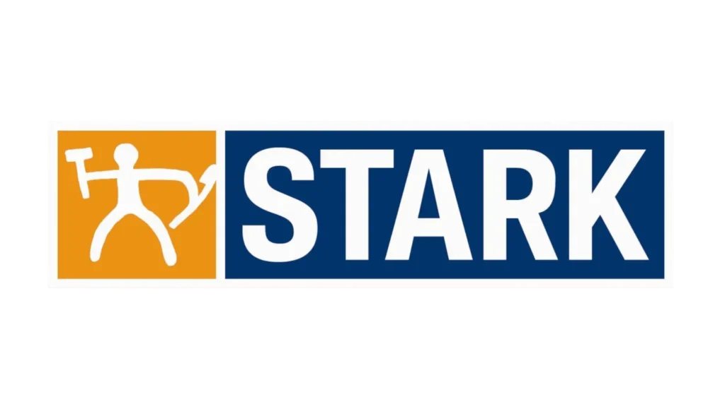 STARK logo med tømrer- og ejendomsservice symbol.